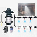 Farm Animal 18m Water Spray Electric Pump Misting System Kit Automatic Outdoor Sprayer Misting Cooling System for Greenhouse