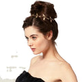 MIO British Style Fashion Romantic Olive Branch Elastic Headband Fashion Sweet Metal Tree Leaf Headband