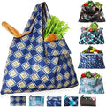 Custom Reusable Waterproof Folding Large Capacity Women's Handbags Portable Polyester Shopping Tote Bags Foldable Shopper Bag