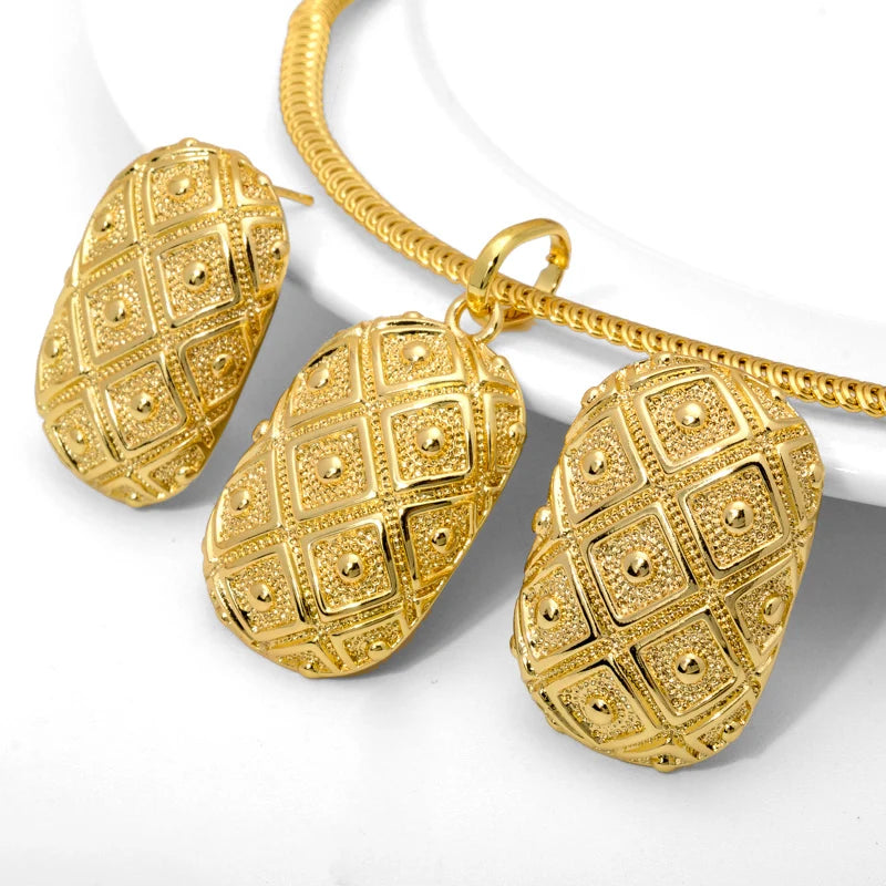 New Arrival Jewelry Sets for Woman Luxury Bridal Necklace Jewelry Set