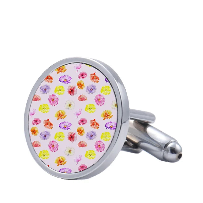 Jewelry Decoration Wear Cufflink Sublimation Metal Blank Cufflinks 1 Pair