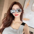 ADE WU STY36232N Fashion Wide Leg Square Sun Glasses Trendy Thick Frame Colorful Oversized Sunglasses Women Custom LOGO UV400