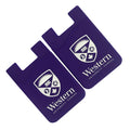 Best selling adhesive silicone phone credit card holder custom logo silicone phone card holder
