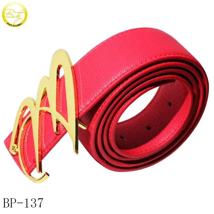 Custom Embossed Letter Private Buckle Zinc Alloy Gold Plated Alphabet Buckle Adjustable Plate for Waist