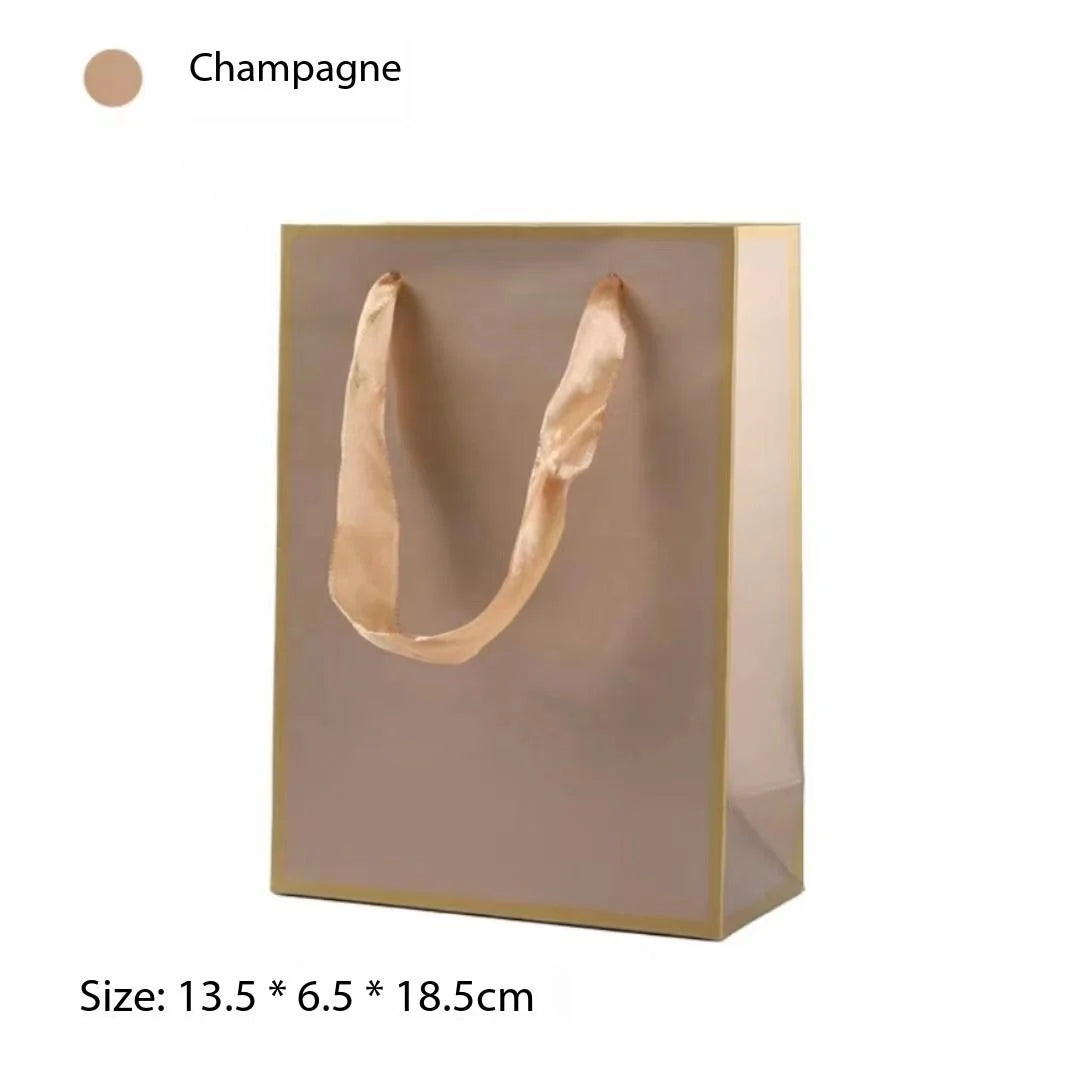 DOC Factory Packaging Bag With Ribbon for Bracelet Ring Necklace Gift Jewelry Storage Packing Foldable Shopping Bag