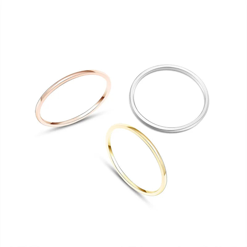 Real U Stainless Steel Jewelry Rings Knuckle Rings Jewelry for Women Stylish Minimalist Bijoux Femme Acier Inoxydable