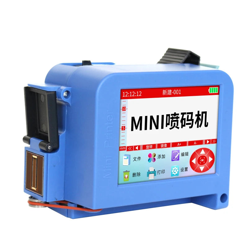 Compact Handheld Inkjet Printer 12.7mm Mini Printer Date Coding Batch Numbering for Carton Outer Packaging | Inkjet Coding Gun