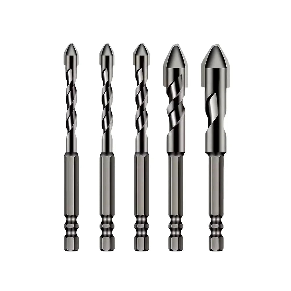 Wholesale Crooked Eccentric Drill Bits Ceramic Tiles Glass Concrete Dry Drilling Hexagonal Handle Alloy Triangle Drill