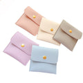 Multi Colors Mini PU Headset Envelope Pouches Leather Earphone Flap Bags With Snap Button
