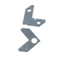 Heavy Duty 27*27mm Iron Universal L Bracket Connector Zinc Plated Triangle Right Corner Brace Picture Aluminum Frame Fastener