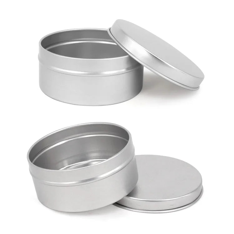 Metal Tin Can Empty Aluminum Jars Custom Metal Hair Wax Container Aluminum Jar Empty Candle Box Tin Can