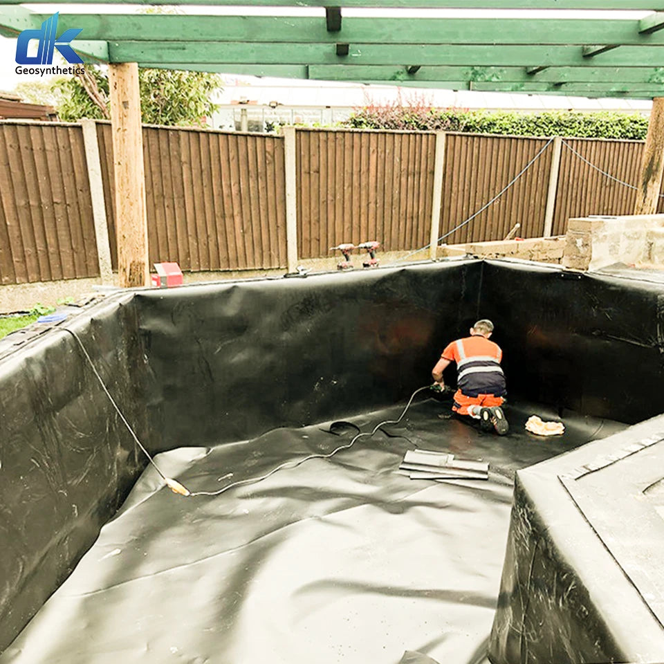 1mm 0.75mm HDPE Geomembrane Pond Liner for Fish Farming and Build Artificial Pond