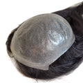 Full Thin Skin PU Poly Coating Base 100% Real Human Remy Hair Topper Hair Pieces for White Women in Stock