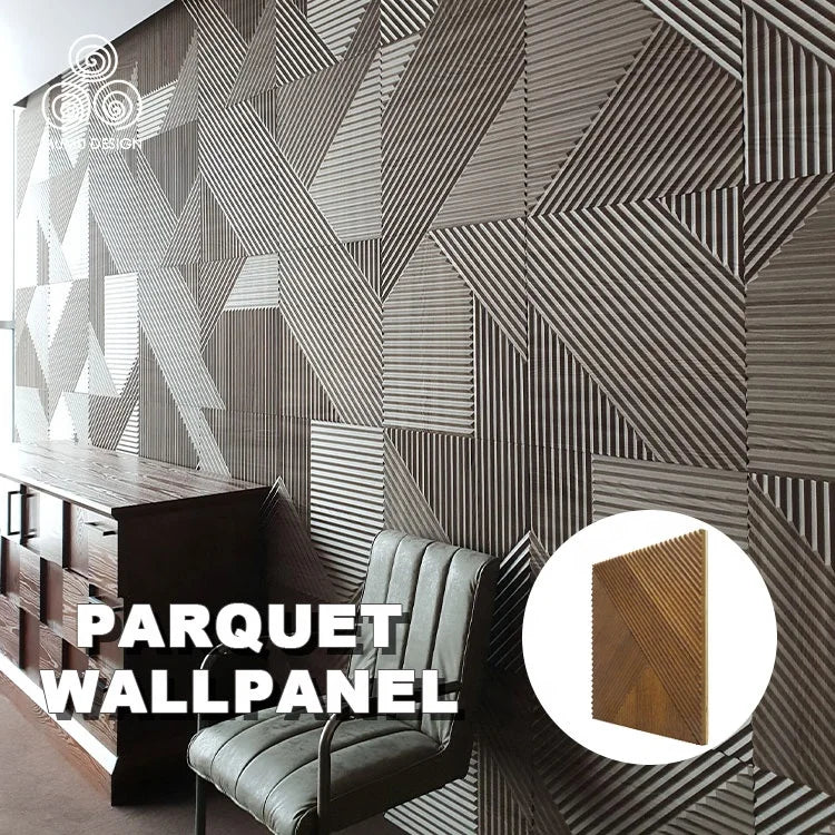 MUMU 3D Models Easy Install  Fluted and Decorative Slotted Headboard Bedroom Interior Solid Wall Panel