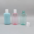 200ml Transparent PET Squeezable Plastic Bottle for Face Cream Facial Cleanser Shampoo & Body Lotion with Dispenser Pump