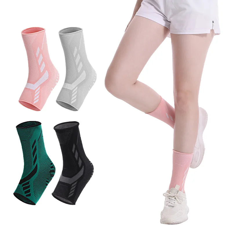 Ankle Compression Sleeve Brace Socks -Support for Joint Pain Relief Swelling & Injury Recovery