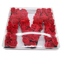 Hot Sale Personalize Letter A-Z 12 Inch Size Gift Chocolate bar Packaging Box With Clear Lid for Mother's Day