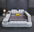 Queen Bed Frame Bedroom Set with Storage Wood Velvet Furniture Modern Base Wooden Multifunction Tufted Mid century Queen Bed