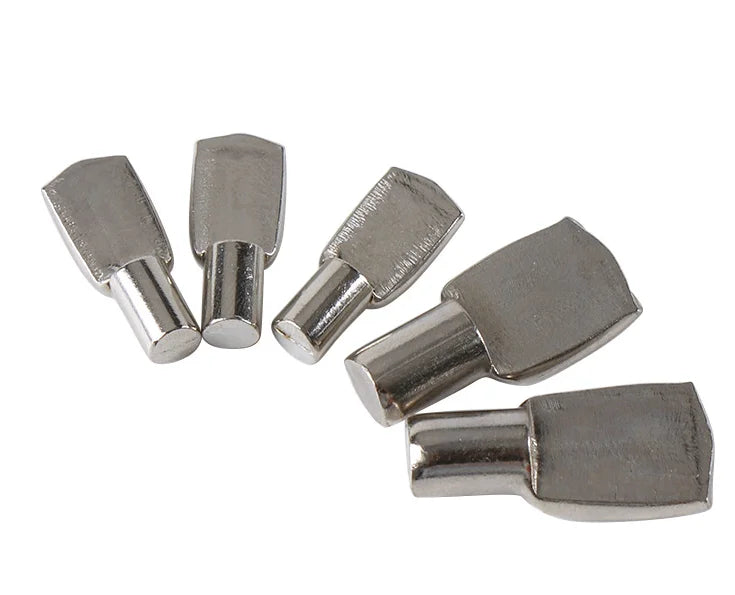 5mm Nickel Plated Shelf Pins Spoon Shape Furniture Cabinet Shelf Support