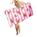 Custom Personalized Printed Name Promotion Microfiber Beach Towels Quick Dry Sand Free Swimming Beach Towel