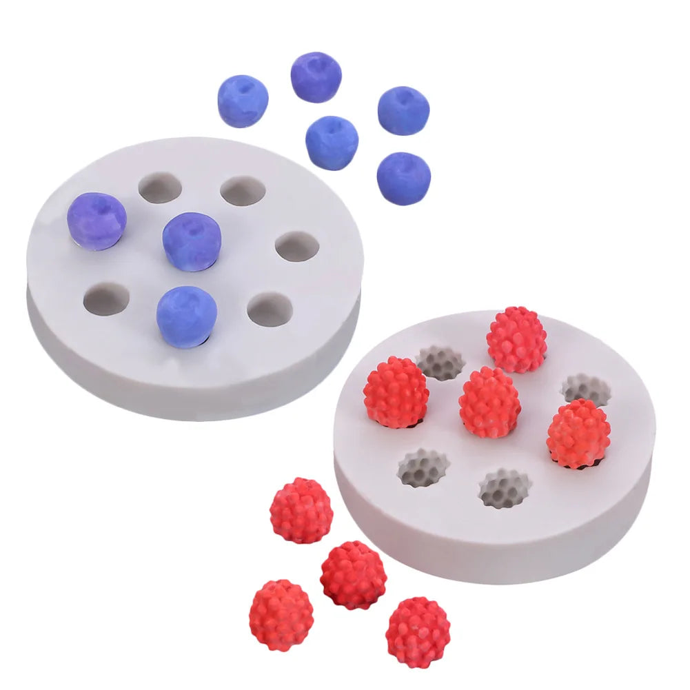 BAKING SUPPLIER Dry Pace Baking Tools Fondant Blueberry Silicon Chocolate Moulds Candle Mould Candy Mold