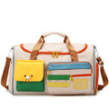 Colorful Cute Nylon Travel Trolley Case Sports Ladies Clothes Shoe Storage Girl Crossbody Gym Bag for Women