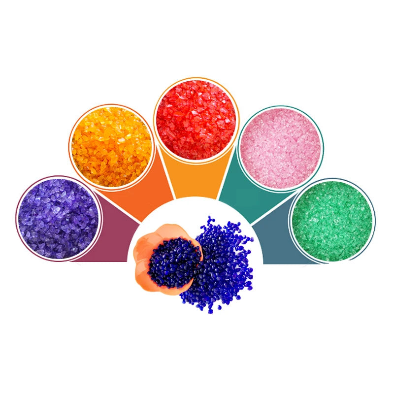 Transparent Glass Sand Is Used As Sandblasting for rust Removal and Colored Glass Sand Is Used for Landscape Decoration