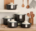 Japanese Casserole Gas Wholesale Home Cooking Ware Stoneware Black Ceramic Casserole Pot