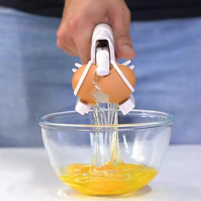 Egg Cracker for Breaking Opening Peeling Separating Raw Eggs Kitchen Tool