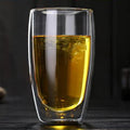 Elegant 500ml Clear Double Wall Insulated Glass Coffee Tea Cup Cute Free Logo Thermal Performance for Outdoor Indoor Use Parties