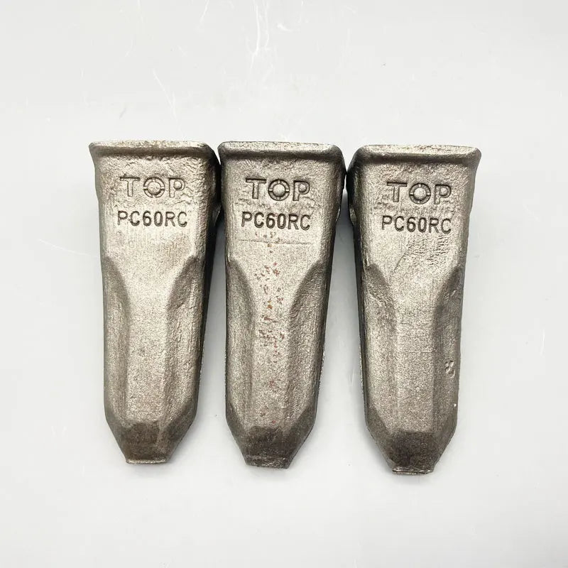 For Komatsu PC60 PC100 Forged Wear-resistant Bucket Teeth Sharp Tooth Dilapidated Teeth Earth square Flat Tooth Bucket Teeth