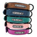 Raffy Pet Supplies Manufacturer Wholesale Custom Logo Adjustable Leather Dog Collar Print Sustainable Pet Accessories Leather