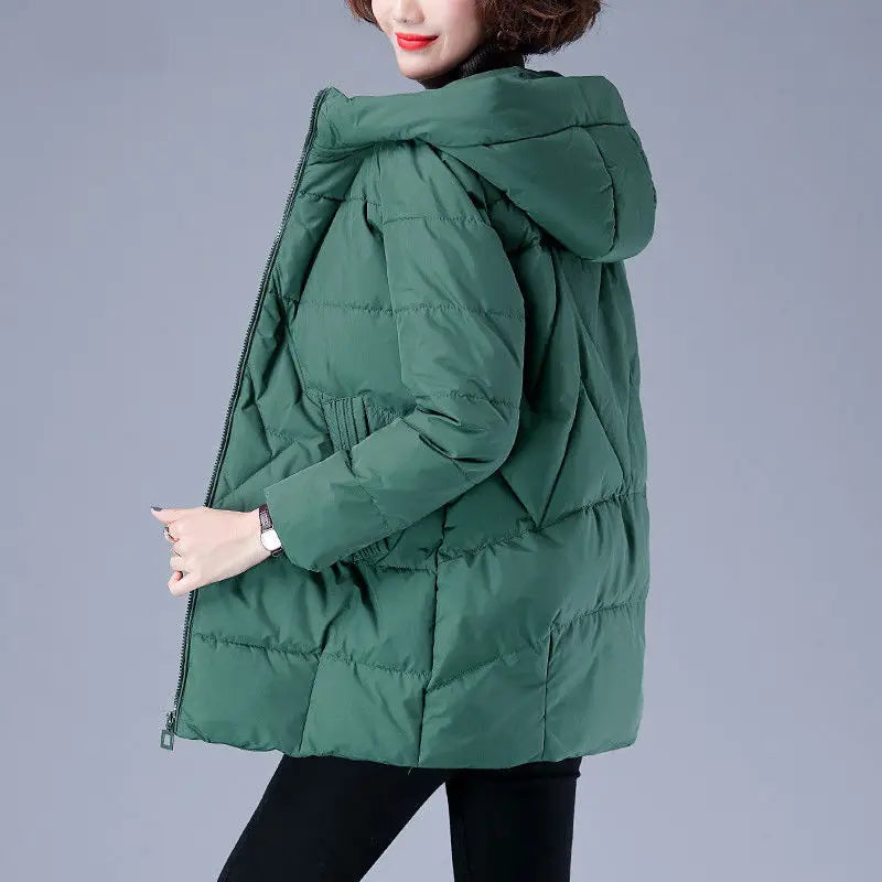 2021 New Women Winter Jacket Long Warm Parkas Female Thicken Coat Cotton Padded Parka Jacket Hooded Outwear Plus-Size 4XL