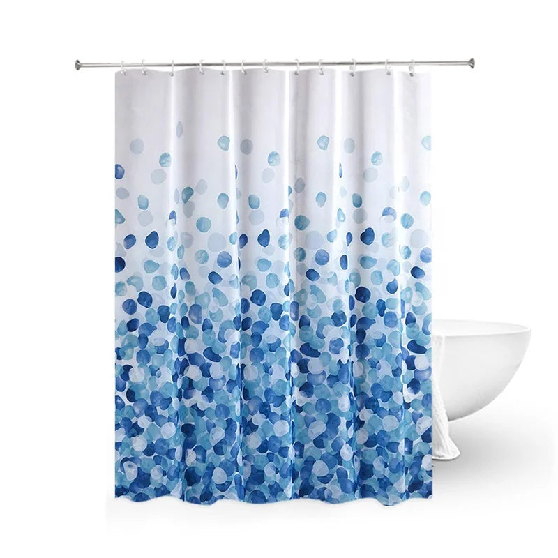 Shower Curtain Bathroom Fabric Fall Curtains Waterproof Colorful Polyester Shower Curtains for Bathroom