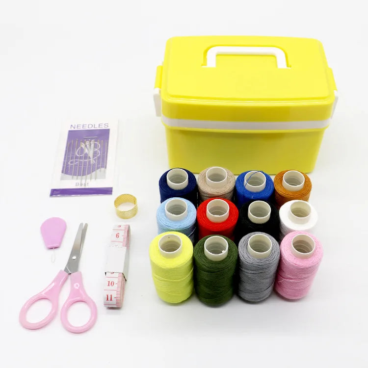 Wholesale Small Kid's Sewing Kit for Repairing Square Travel Sewing Kit