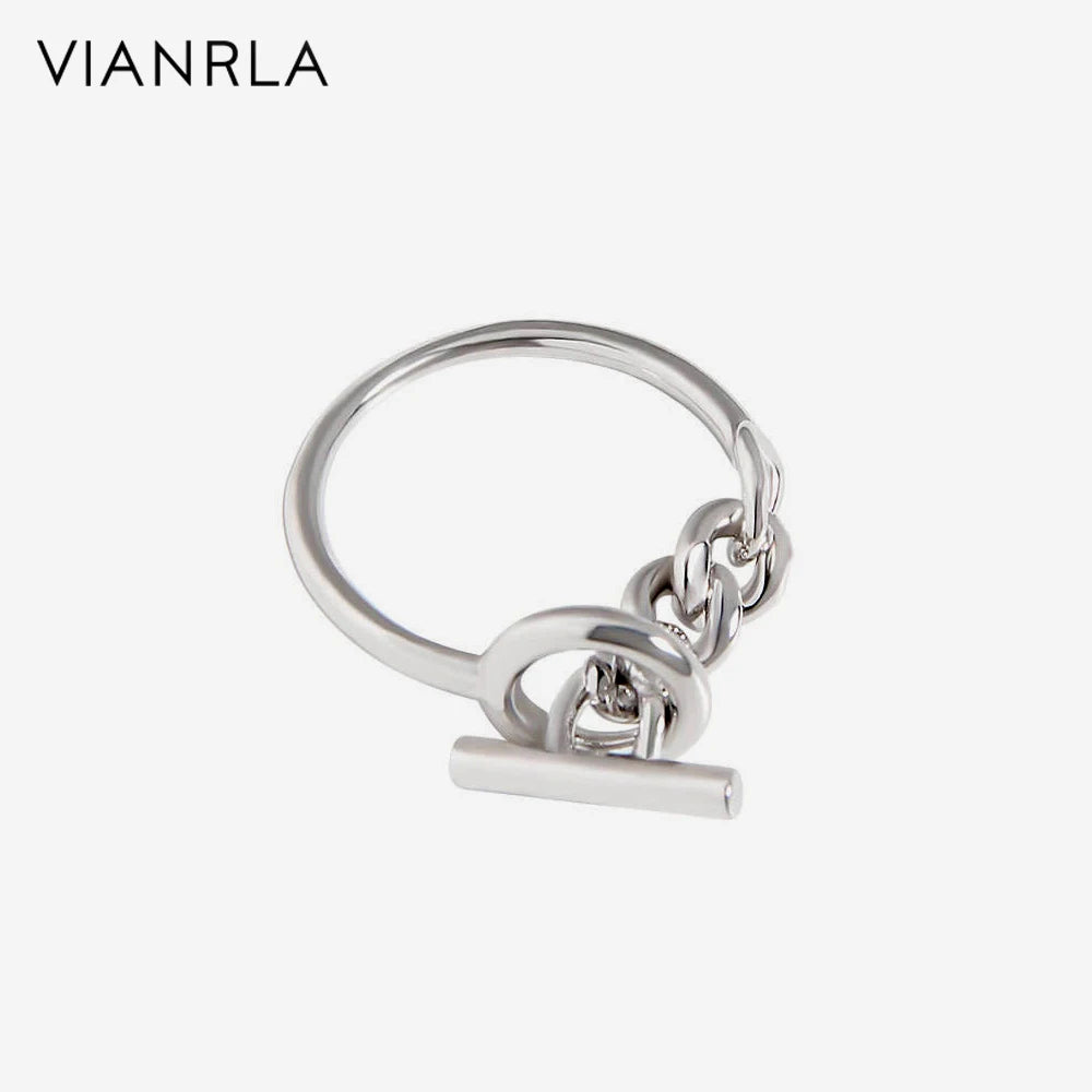 VIANRLA 925 Sterling Silver Minimalist Ring for Women Support Dropshipping