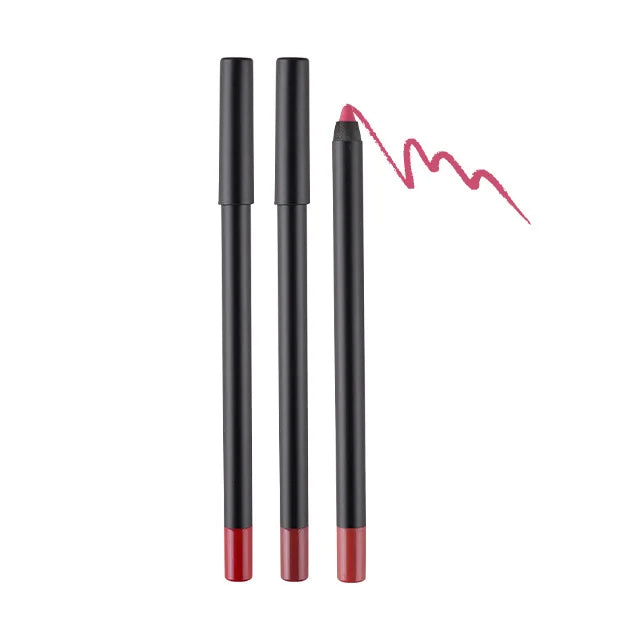 Wholesale Retractable Long Wearing Vegan Creamy Retractable Lip Liner Dark Brown Smooth Lip Liners Custom Private Label