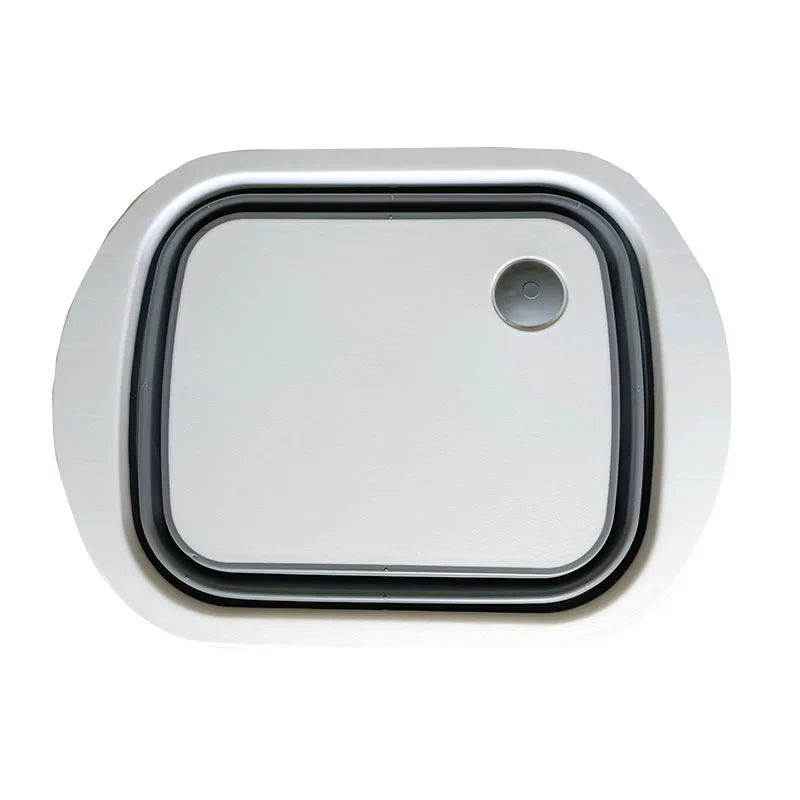 LFGB 2-in-1 Dishwasher Safe Vegetables Silicone PP Plastic Folding Kitchen Tool Home Kitchen Drain Basket