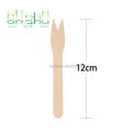 Wholesale Disposable Vintage Wooden Fruit Fork Flatware Sets