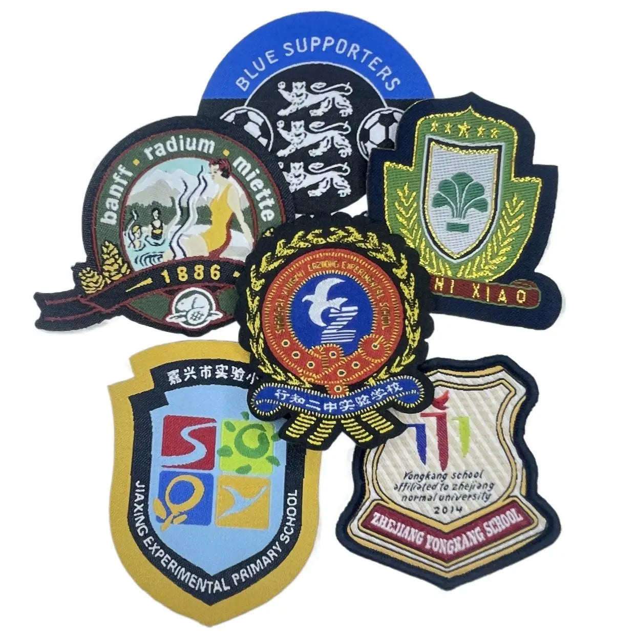 High Quality Denim Iron-On Woven Fabric Patches Eco-Friendly Polyester for Sportswear Bags Shoes Hats Toys