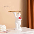 Resin Craft Ornaments Polar Bear Storage Tray Living Room Key Storage Tray Home Decoration Polar Bear Ornaments