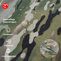 Flame Retardant and Waterproof 100% Polyester 600D PU Coated  Camouflage Print Fabric for Outdoor Tent and Bag Fabric