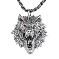 BOCAI S925 Sterling Silver Punk Jewelry New Fashion Domineering Wolf Head Zircon Eyes Diamond Main Stone Gold Women Men Gift