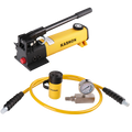 KS-SCR102H 10 Ton 2.24 in / 54 mm Stroke  ENERPAC Equivalent Hydraulic Cylinder Jack Ram and Hand Pump Set