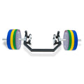 Open Trap Bar Fitness Equipment Weight Lifting Chrome Open Hex Bar Shrug Deadlift Bar