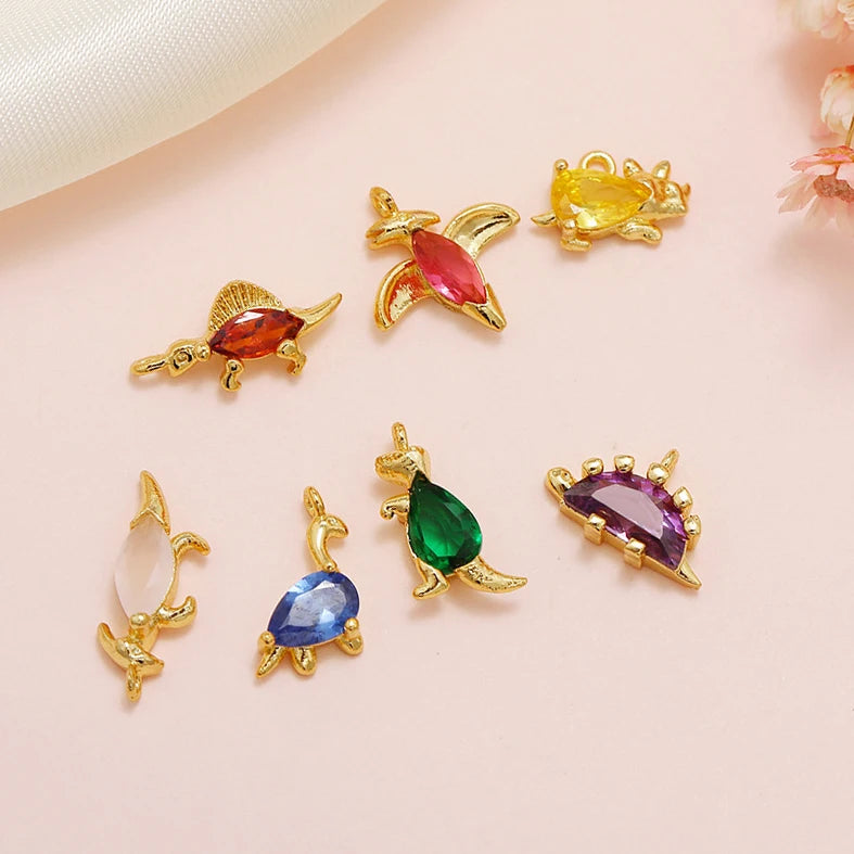 INS Cute Pendants & Charms Charm Pendant Dinosaur Animal Jewelry Charms DIY Accessories for Necklaces Earrings Bracelets Making