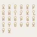 Custom Fine Jewelry 14K 18K Gold Plate Sterling Silver 925 Alphabet Capital Initial Letter DIY Earring Charms Jewelry