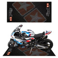 Nylon Surface Rubber Backing Professional Racing Motorcycle Mat Customized Garage Floor Pit Parking Solution