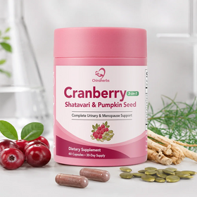 Chinaherbs Custom Wholesale Cranberry Supplement Capsules Bulk Value Pack Natural Daily Urinary Wellness Balance Support Formula