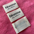 Eco Friendly Ink Side Fold Collar Cotton Labelwashable Recycled Material Stitching Cotton Tags